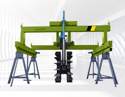 有機肥輪盤(pán)式翻堆機